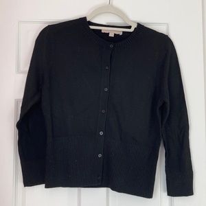 Black Wool Cardigan